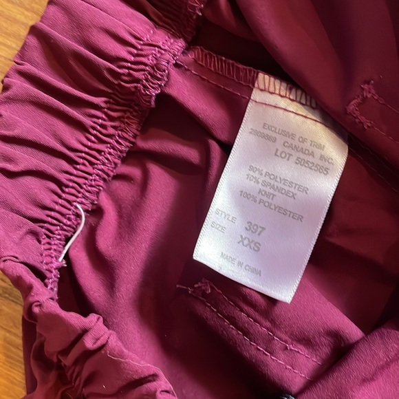 White Cross FIT Scrub Cargo Pant 397 XXS Wine - Picture 4 of 4